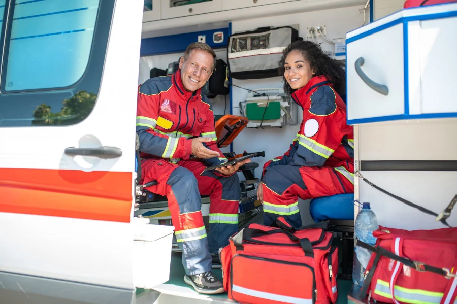 A community paramedic is a healthcare professional who delivers medical services to under-served areas.