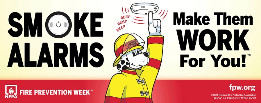 National Fire Prevention Week 2024 - Smoke Alarms